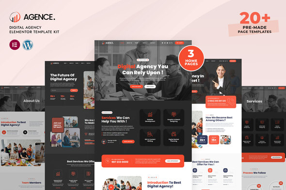 Agence - Digital Agency Elementor Pro Template Kit