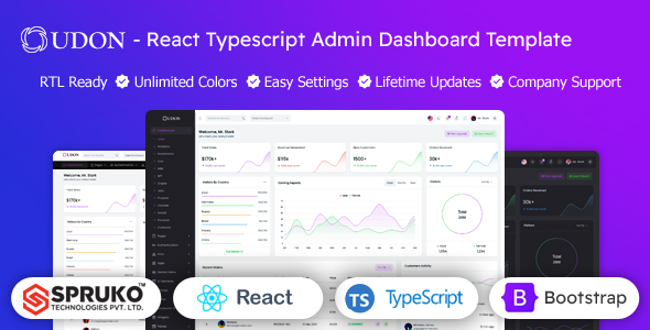 Udon - React Typescript Dashboard Template