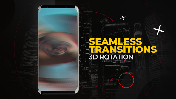 Vertical 3D Rotation Transitions