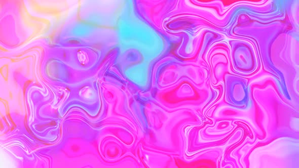 Abstract colorful trendy liquid wave paint background