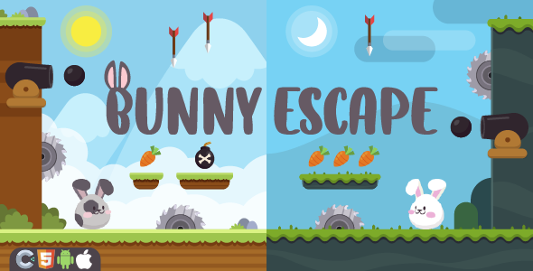 Bunny Escape - HTML5 Game,construct 3