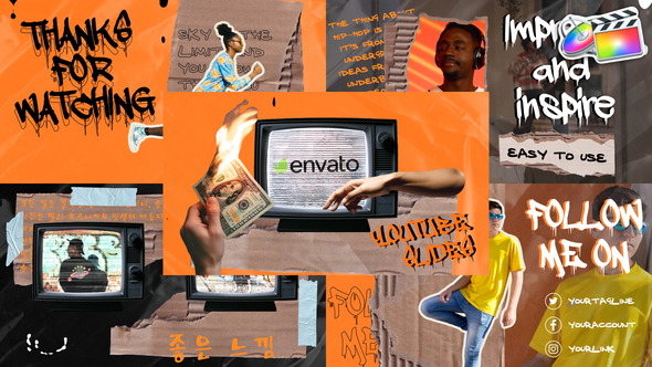 Urban Collage Endscreens | FCPX alt