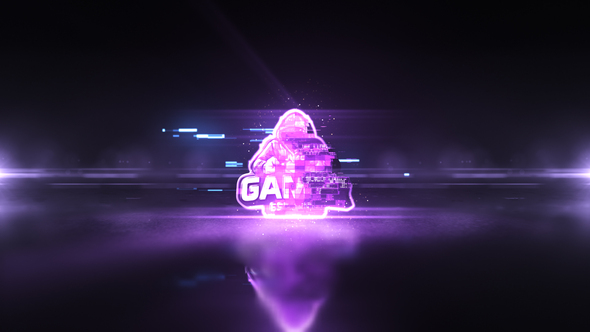 Futuristic Glitch Logo Reveal alt