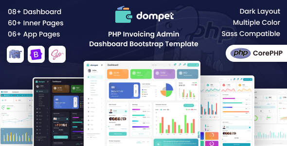 Dompet - PHP Payment Admin Dashboard Template