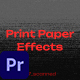 Print Paper Effects Mogrt - VideoHive Item for Sale