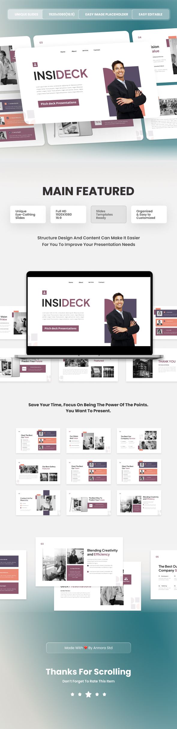 Insideck - Pitchdeck Power Point Presentation