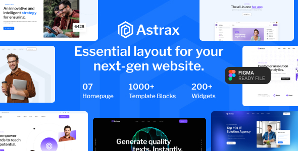 AstraX – The Multi-purpose Figma Template – 0 Sold!