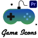 Games Icons And Titles | Premiere Pro MOGRT - VideoHive Item for Sale