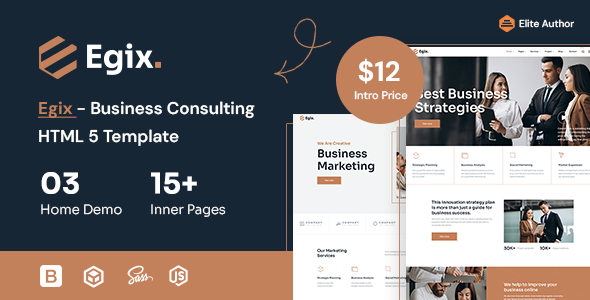 Egix – Business Consulting HTML5 Template – 0 Sold!