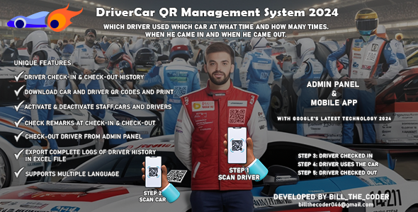 Driver & Vehicle QR Management System – Flutter App + Admin Panel (iOS + Android)