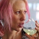 Woman Drinking Champagne - VideoHive Item for Sale