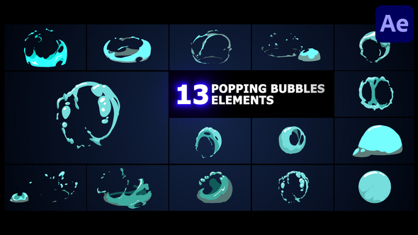 Popping Bubbles Elements | After Effects