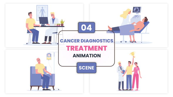 Cancer Diagnostics Treatment Illustration Animation Scene