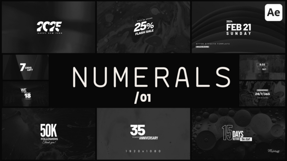 Numerals 01 alt