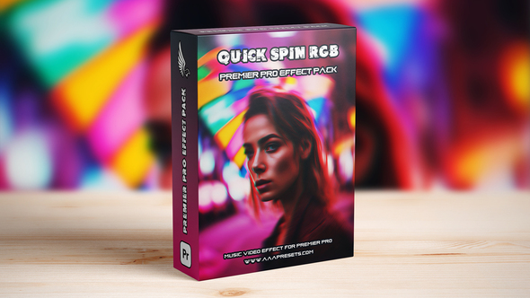 Twirl Corner Quick Spin RGB Transition for Premiere Pro