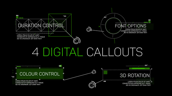 4 Futuristic Digital Callouts