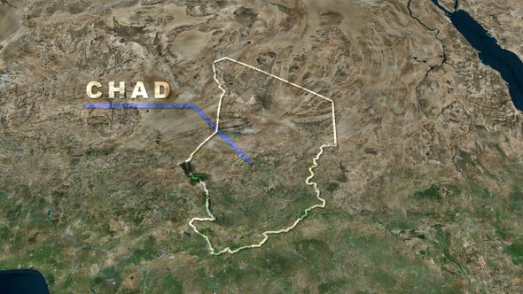 Chad World Map