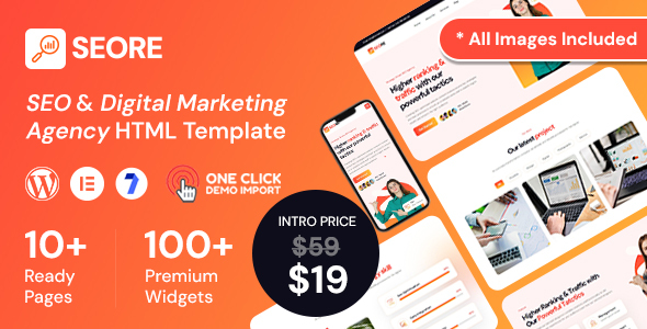 Seore – SEO And Digital Marketing Agency WordPress Theme – 0 Sold!