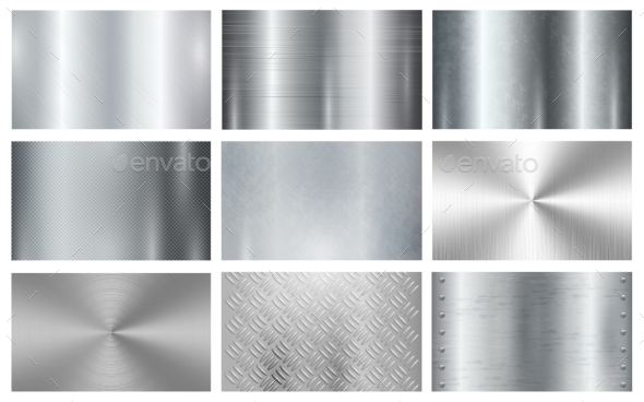 Silver Metal Textures Chrome or Iron