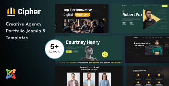 Cipher - Joomla 5 Creative Agency Portfolio Template