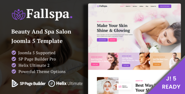 Fallspa – Beauty and Spa Salon Joomla 5 Template – 0 Sold!