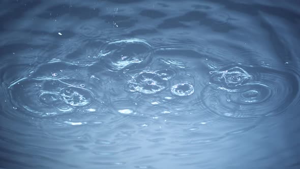 Water drop and ripple, Slow Motion alt