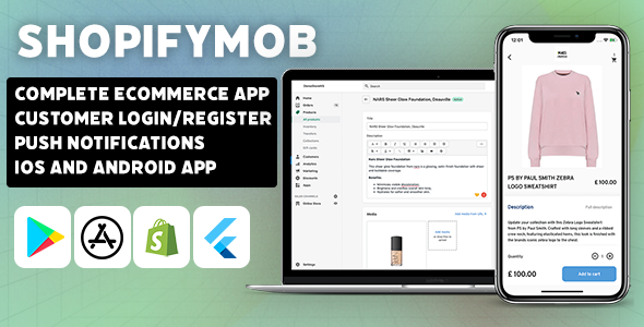StoreMax - Shopify Mobile Ecommerce App Template