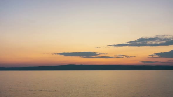 Time Lapse Ocean Beach Sunset Sky