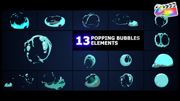 Popping Bubbles Elements | FCPX alt