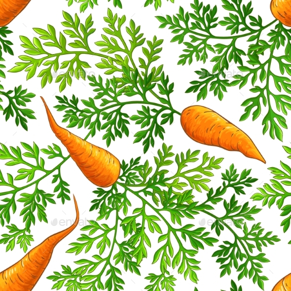 Carrot Vector Pattern