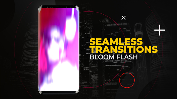 Vertical Bloom Flash Transitions