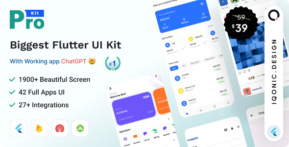 2024's Best Selling Flutter Templates, Apps and Components