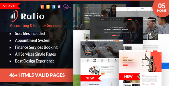 Ratio Account Services HTML Template