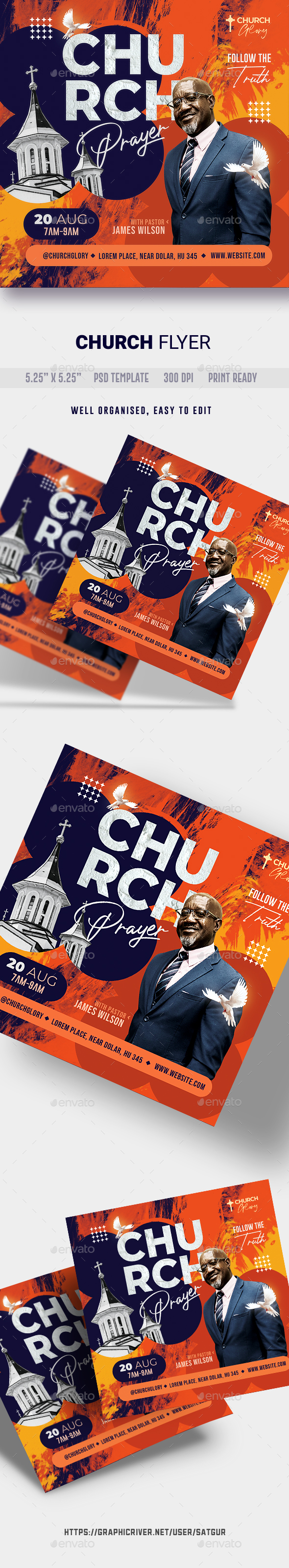 Church Flyer Template - PSD