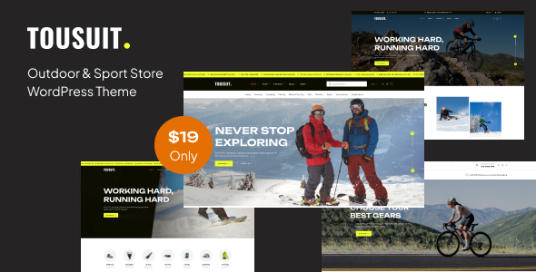 Tousuit – Outdoor & Sport Store WordPress Theme – 0 Sold!