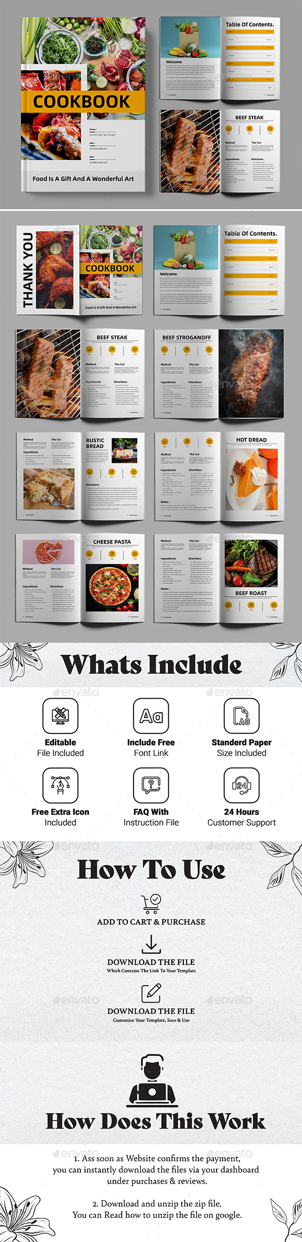 Cook book Template