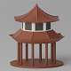 Cartoon Chinese Pavilion 3D model - 3DOcean Item for Sale