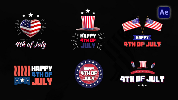 4th Of July Titles Pack alt