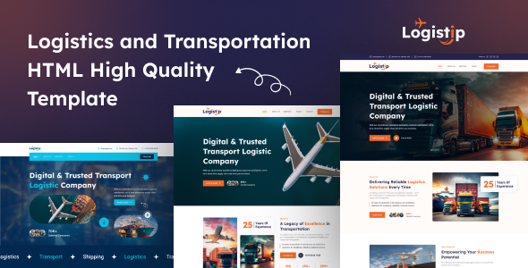 Logistrip - Courier Logistics and transportation services Bootstarp 5 Templates