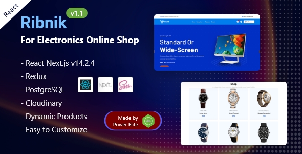 Ribnik – Nextjs 14+ eCommerce Electronics Shop