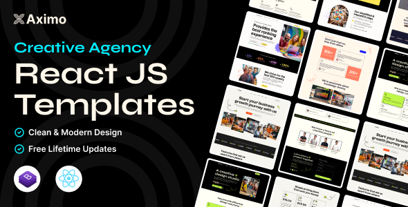 Aximo - Creative Agency React Js Template