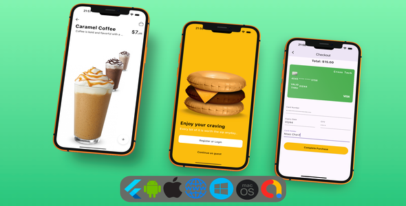 Yellow Food - UI Flutter App