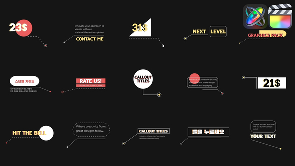 Creative Callout Titles for FCPX alt