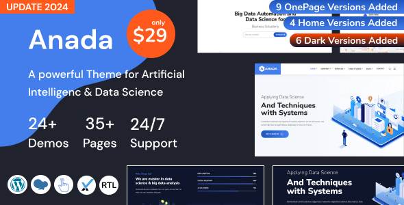 Anada – Artificial Intelligence & Data Science WordPress