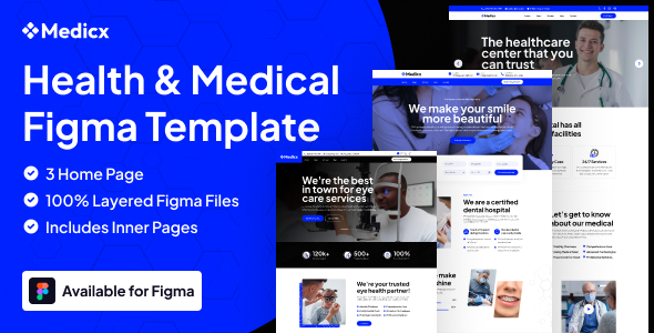 Medicx - Medical & Health Figma Template