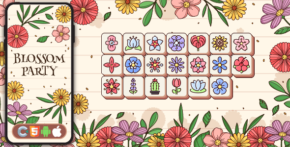 Blossom Party - HTML5 game, Construct 3