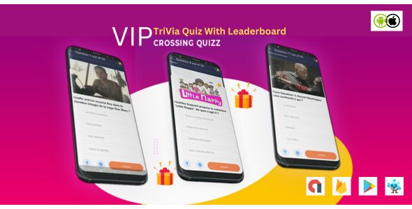 VIPCrossing Media Quiz Flutter Full App With Admin Panel