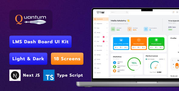 Quantum | LMS Dashboard Next Js  Template