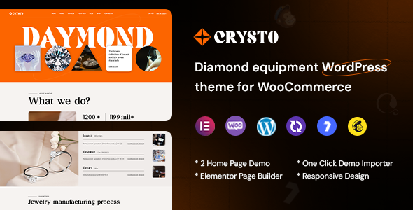 Crysto - Diamond Manufacturer & StoreTheme