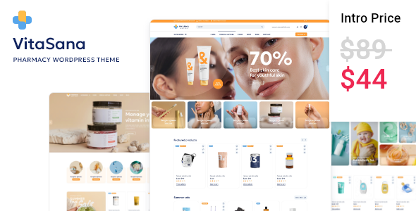 VitaSana – Pharmacy & Medical Store WordPress Theme – 0 Sold!